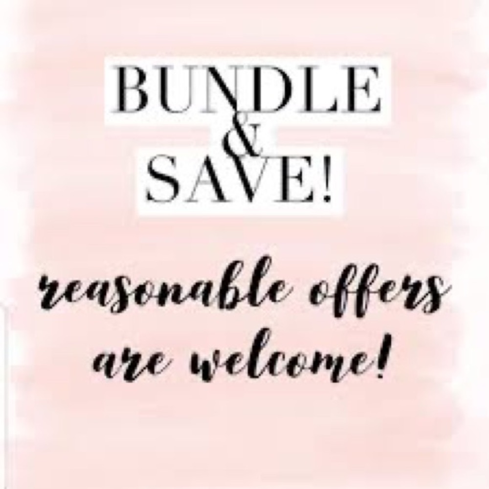 Bundle & save/ accepting reasonable offers